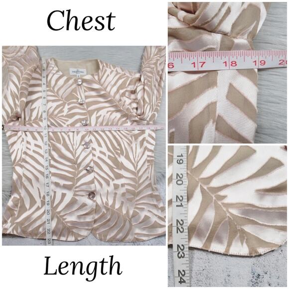 VALENTINO Miss V Vintage Silk Blend 2-Pc Skirt & Jacket Set Women’s Size 10 - Picture 9 of 13